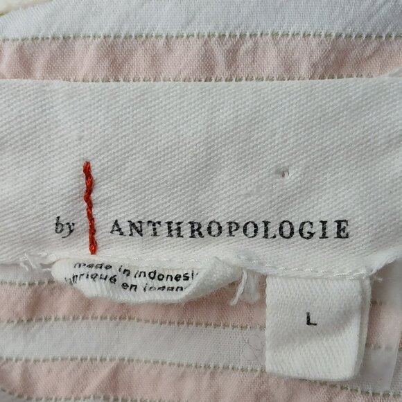 Anthropologie Oversized Striped Sleep Shirt Size Large - Picture 7 of 8